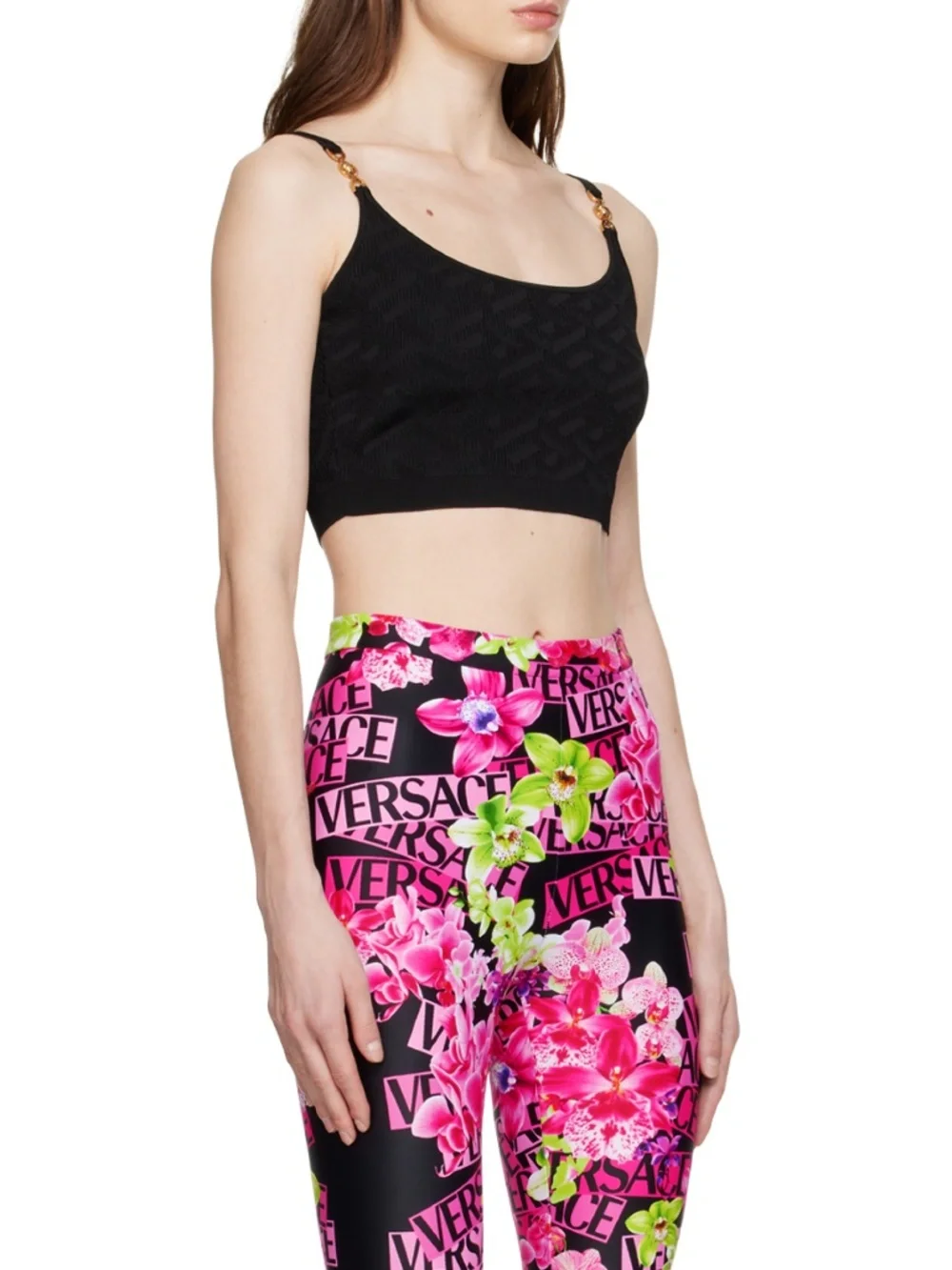 Versace Versace Medusa Plaque Cropped Knitted Top - Picture 4 of 7